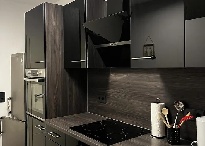 Moderne 3-zimmer-wohnung 6 Gaeste U-bahn Zur Messe Parkplatz Apartment *